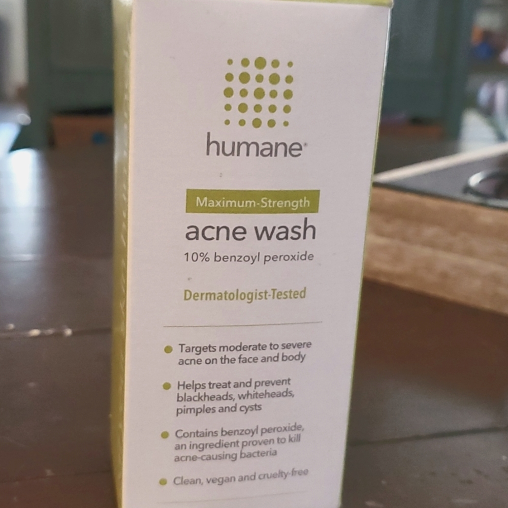 Humane acne wash